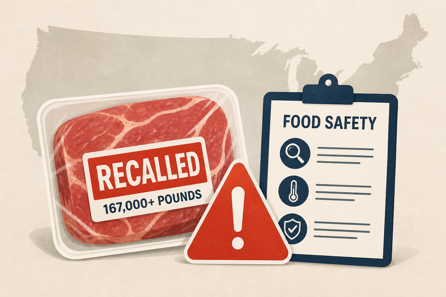 More than 167,000 pounds of meat were recalled. What to know about the state of food safety in the U.S.