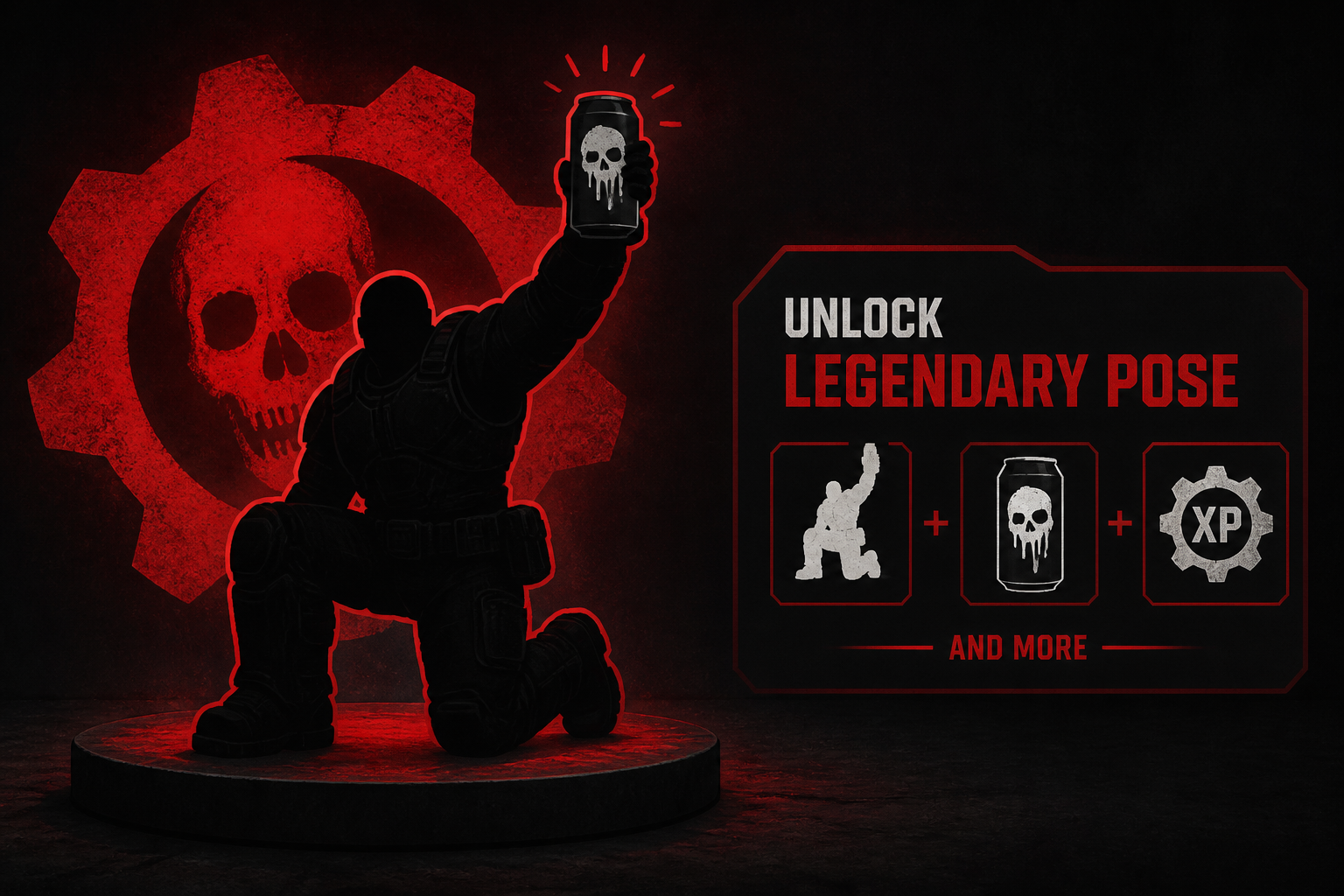 Gears of War: E-Day x Liquid Death - Unlock a Legendary Pose and More