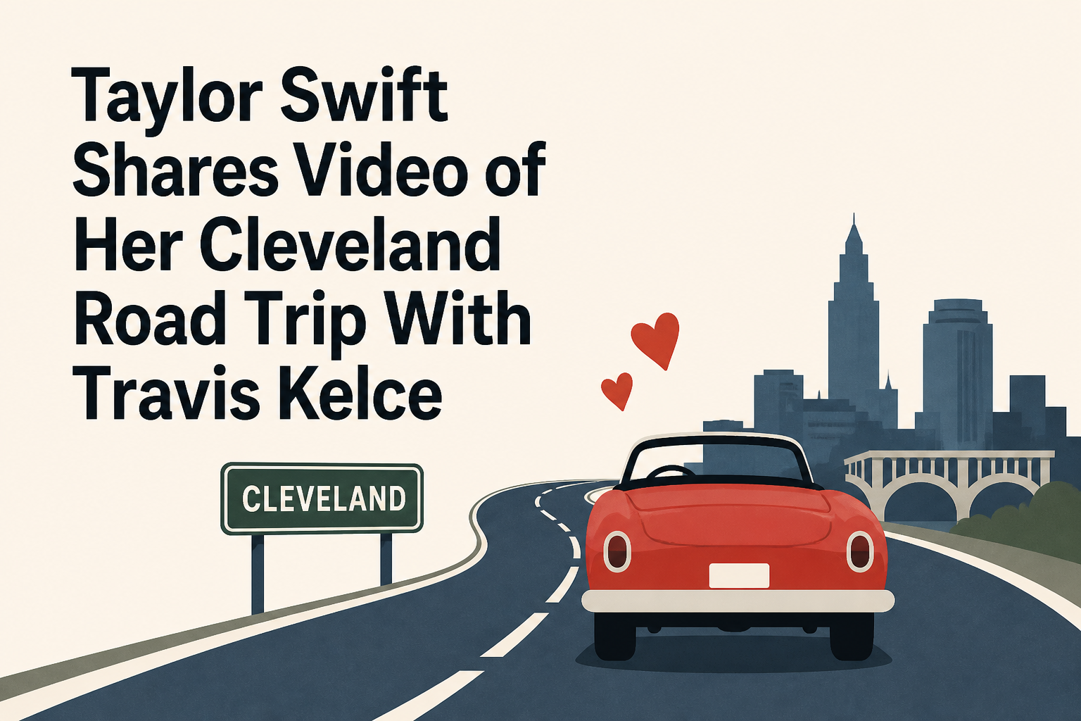 Taylor Swift Shares Video of Her Cleveland Road Trip With Travis Kelce