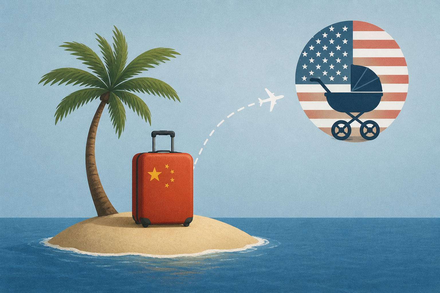 The tiny island where Chinese mothers travel to give birth to American babies