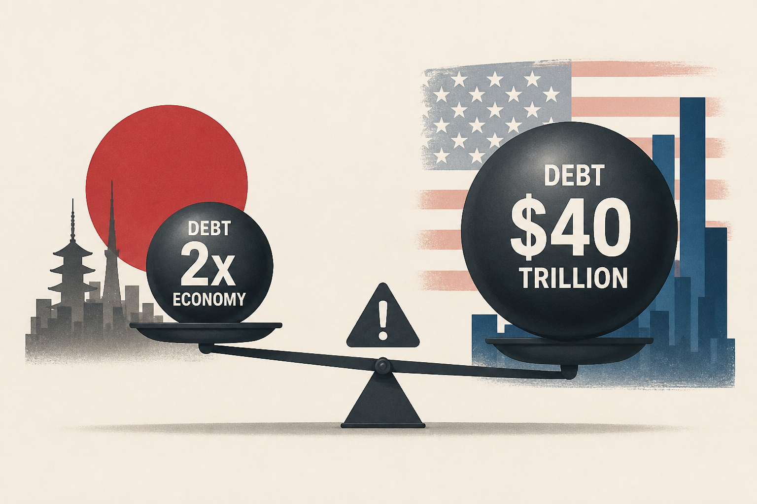 Japan’s debt is twice the size of its economy-but economists warn U.S.’s $40 trillion sum is worse