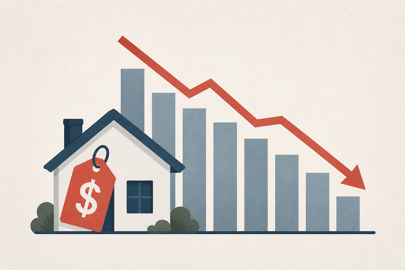 Home asking prices have dipped in the past year