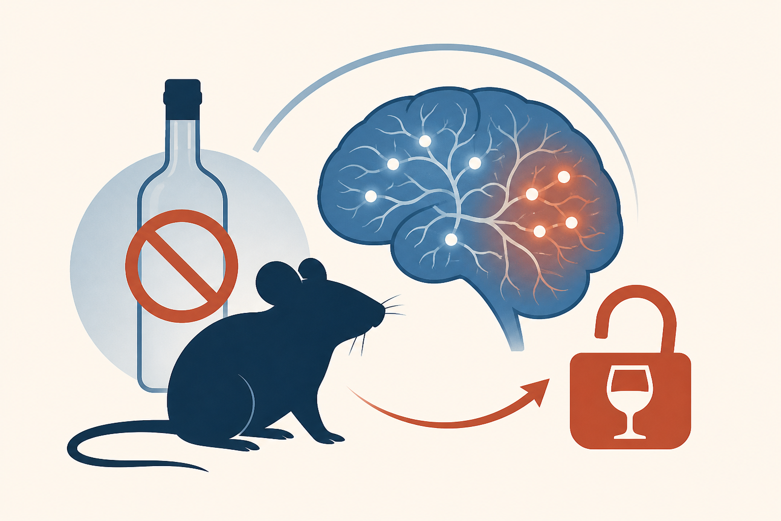 Quitting alcohol changes the brain and can increase the risk of compulsive drinking - new research in mice