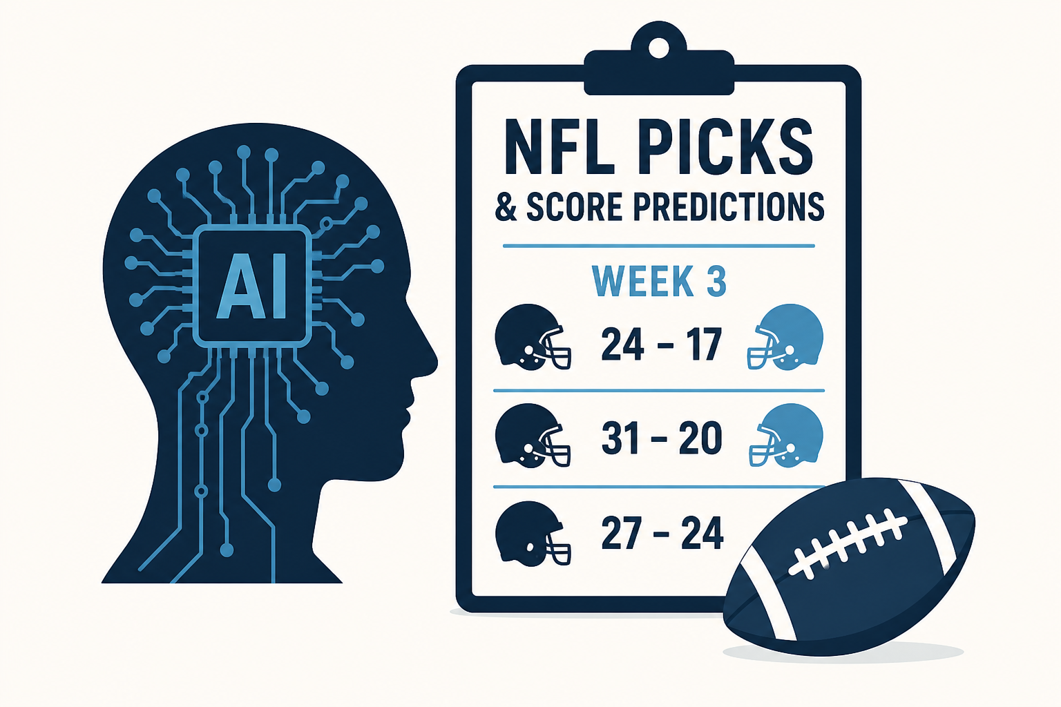 Self-learning AI releases NFL picks, score predictions every Week 3 game
