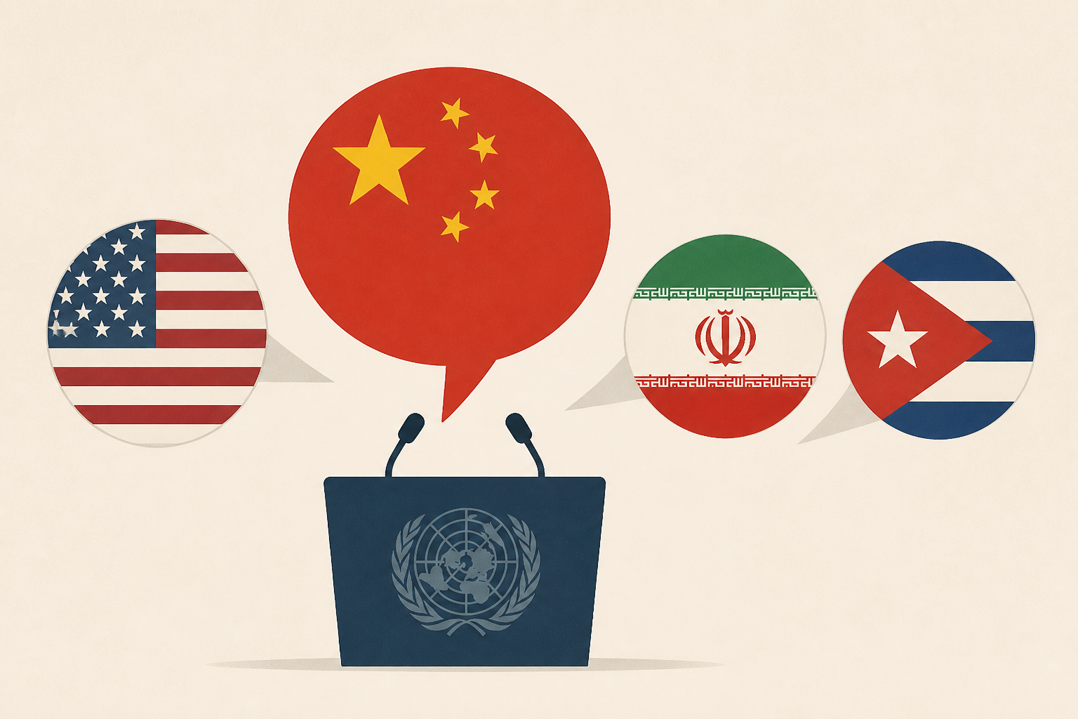 China pushes back against US on Iran and Cuba in UN speech