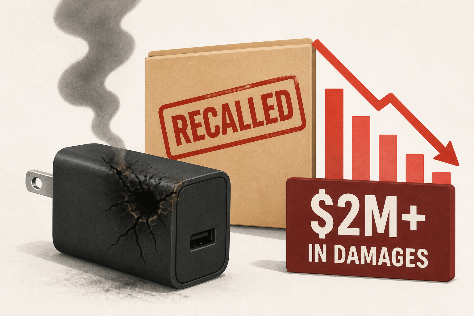 21K charging devices sold on Amazon recalled after explosions, $2M+ in damages