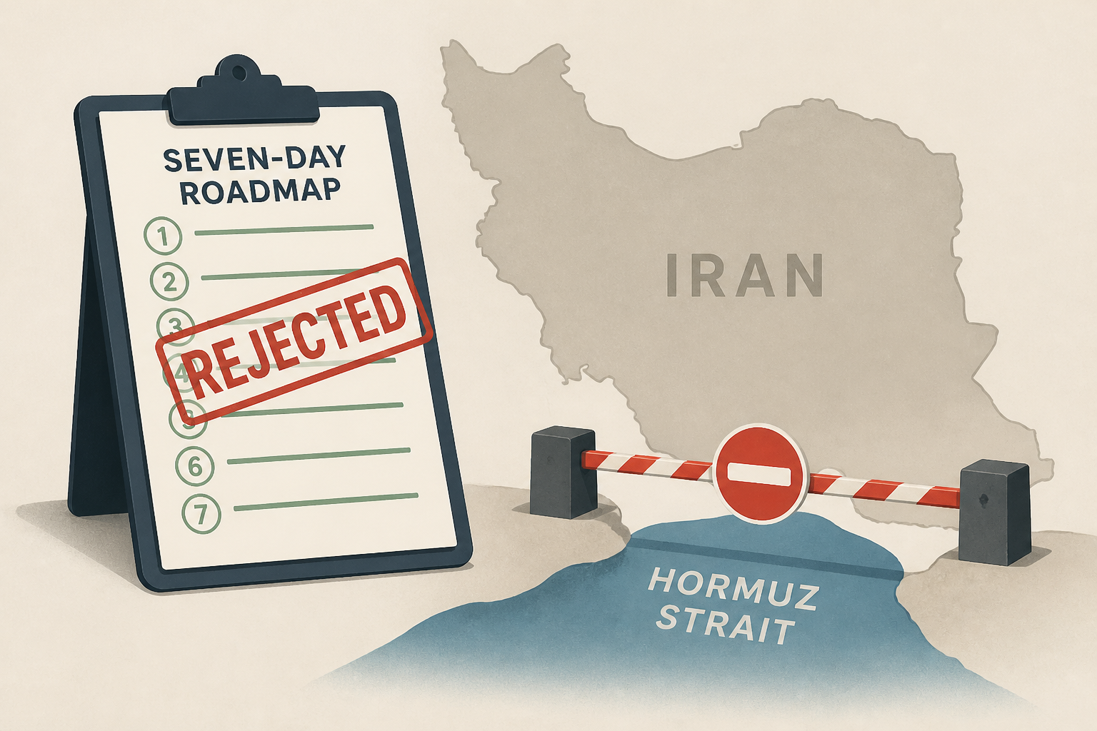 Trump rejects Iran’s seven-day roadmap to end war and reopen Hormuz