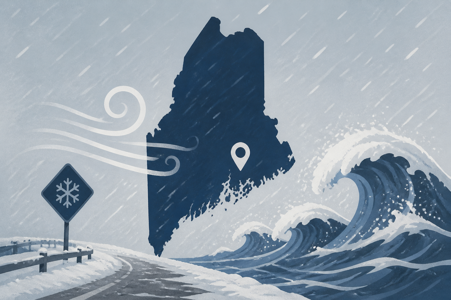 Effects from nor’easter hit Maine, create dangerous conditions