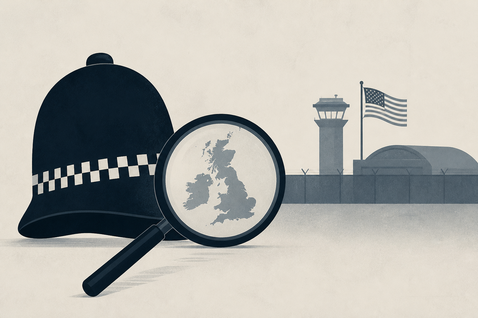 UK counter-terror police investigate after several arrested near base used by US forces