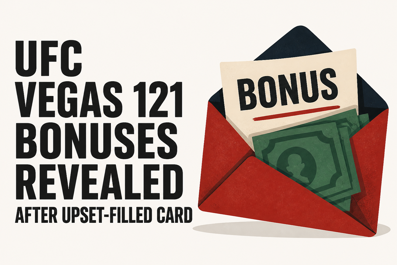 UFC Vegas 121 Bonuses Revealed After Upset-Filled Card