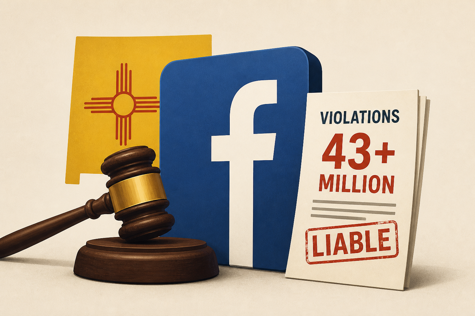 New Mexico jury finds Facebook liable for over 43 million violations of consumer protection law