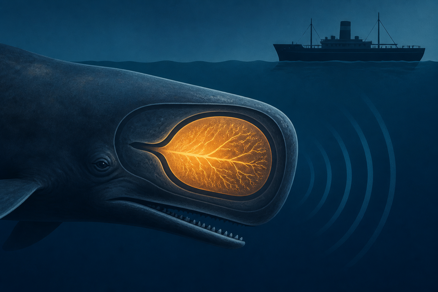 A mysterious organ in the sperm whale's head gives it the power to sink ships