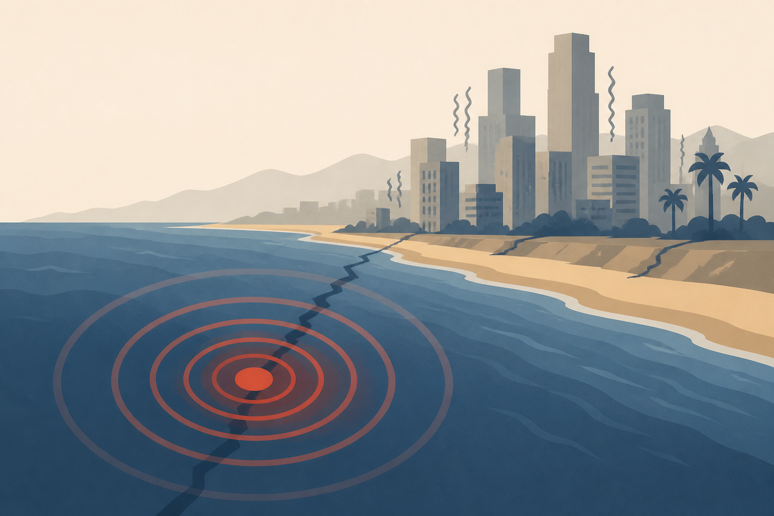 Earthquake strikes just off coast of Los Angeles as floors shake Sunday morning