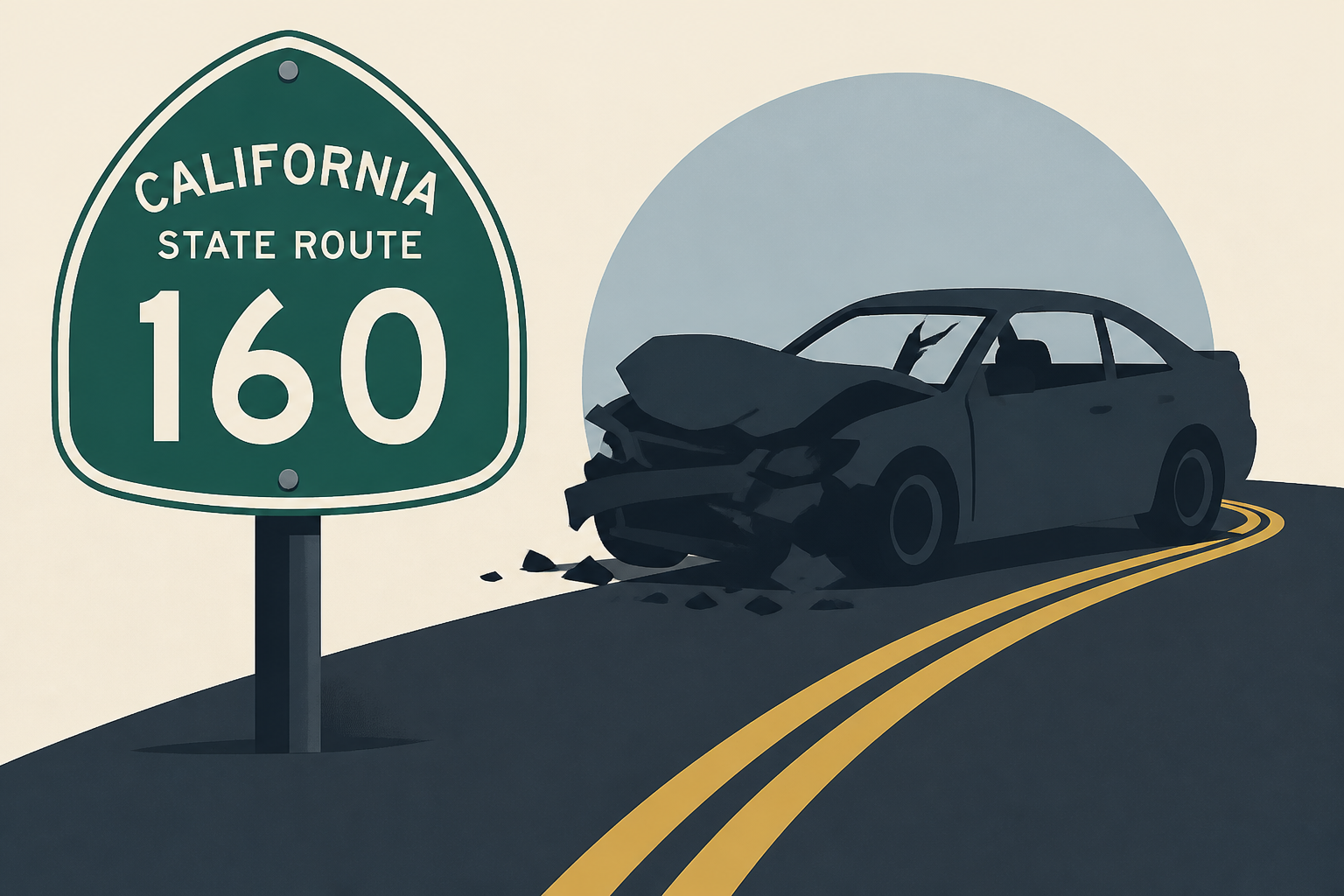 1 killed, 2 injured in State Route 160 crash, CHP says