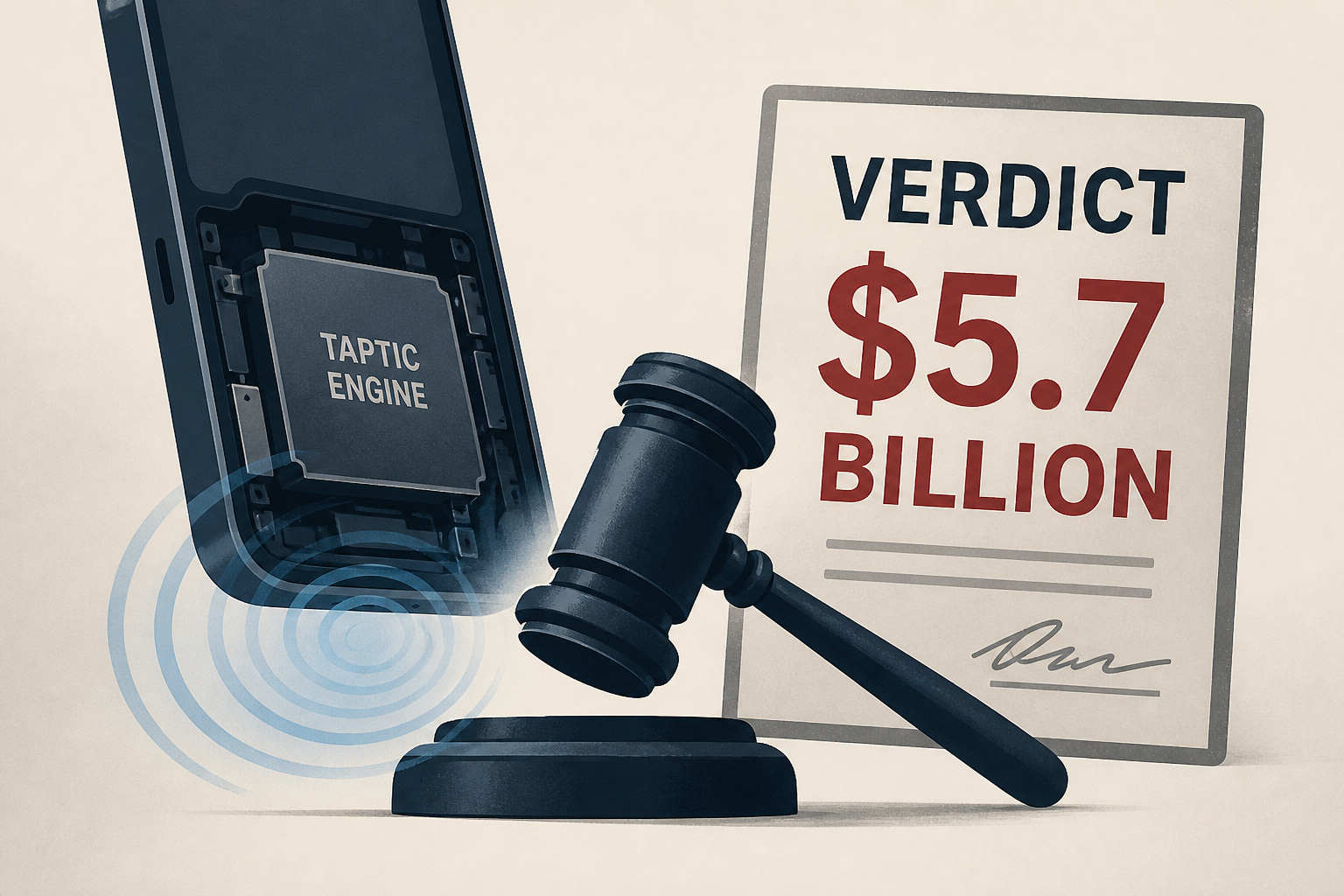 Apple hit with $5.7 billion verdict over Taptic Engine patent infringement