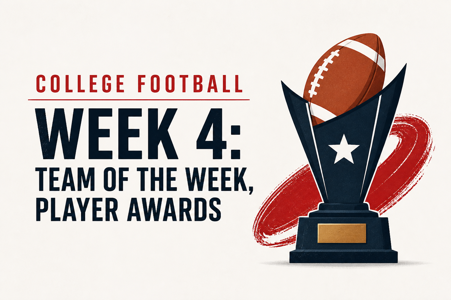 College Football Week 4: Team of the Week, Player Awards