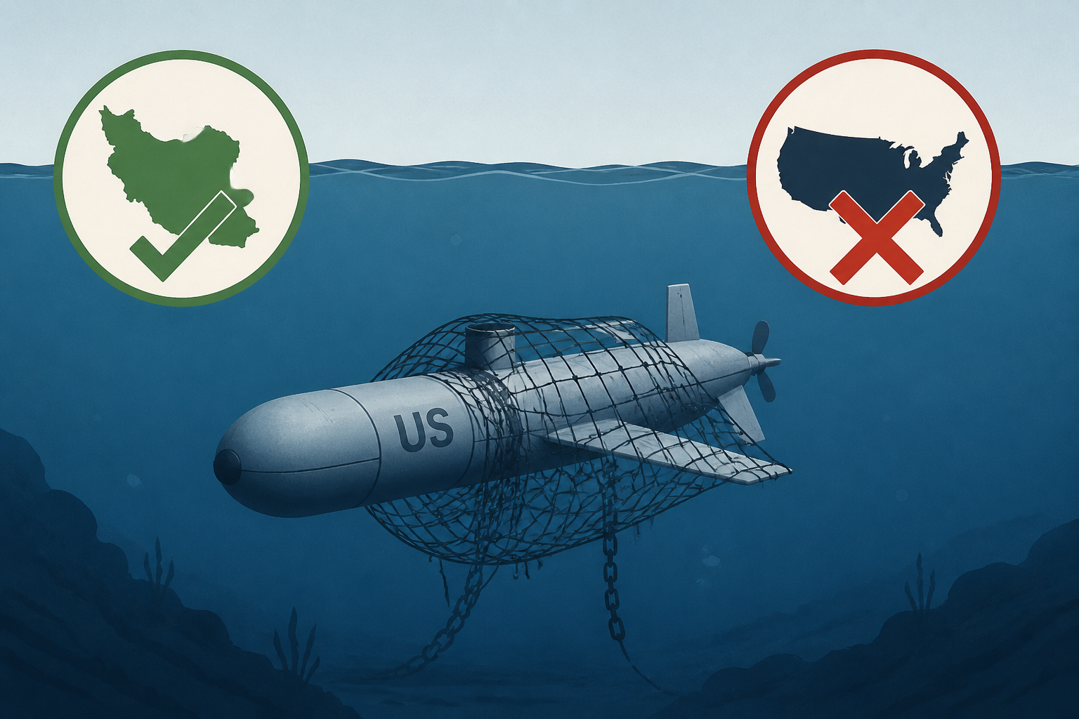 Iran claims seizure of an underwater US drone in Hormuz, US denies the claim