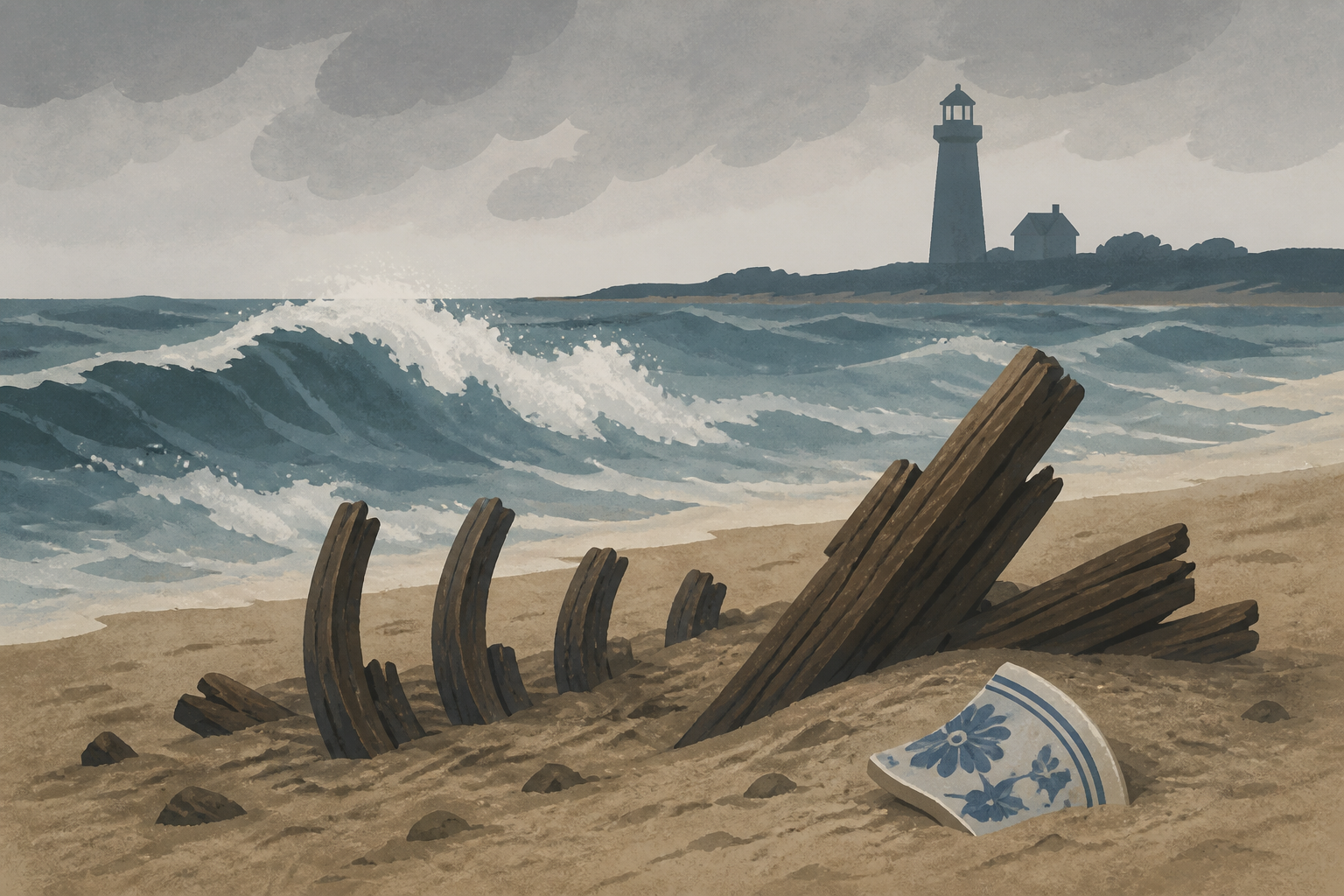 Nor’easter unearths fragments of 19th-century shipwreck on Nantucket