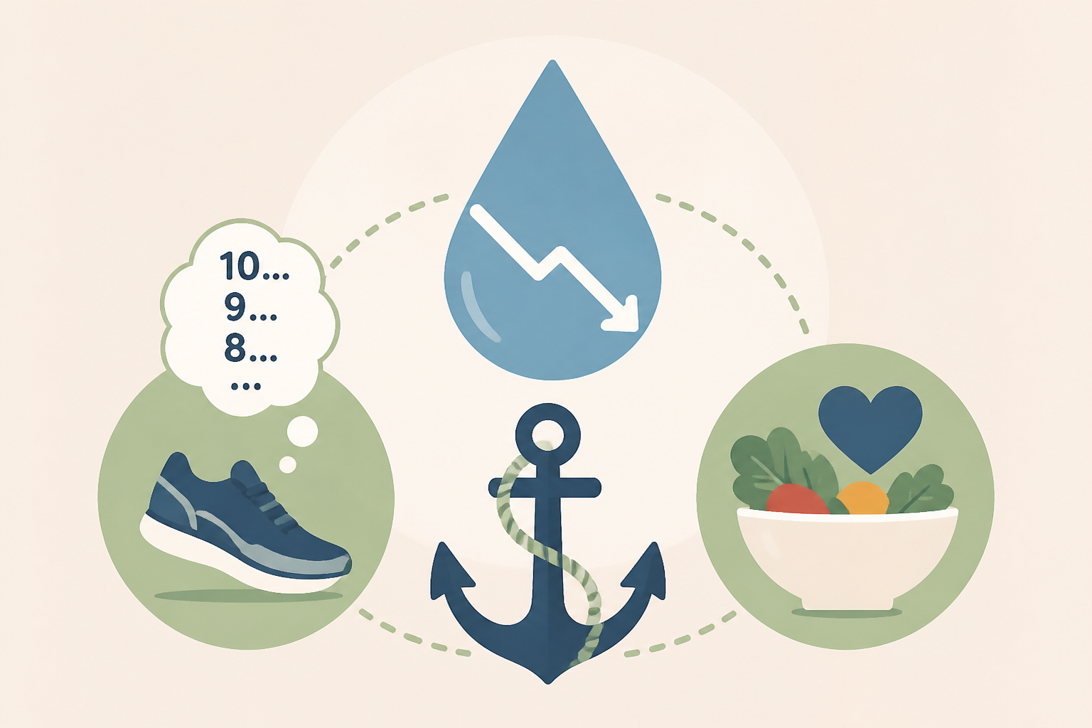 Count backward on your walk, 'anchor' your habits and eat with a loved one for lower blood sugar - plus 5 more health tips to help you have a great week