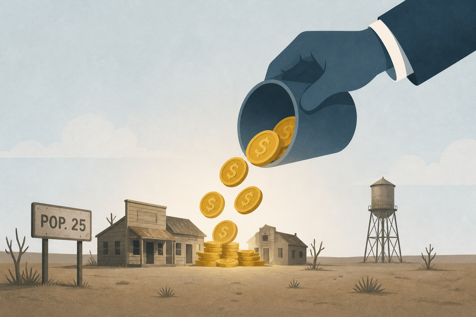This billionaire is pouring his fortune into a Texas ghost town of about 25 people