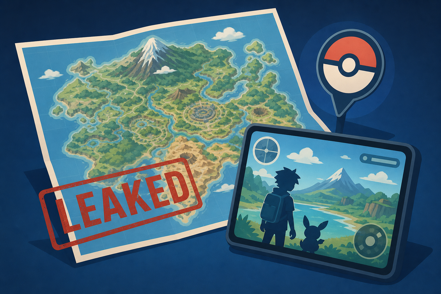 Pokémon Winds & Waves Full Region Map Leaked Alongside Gameplay Footage