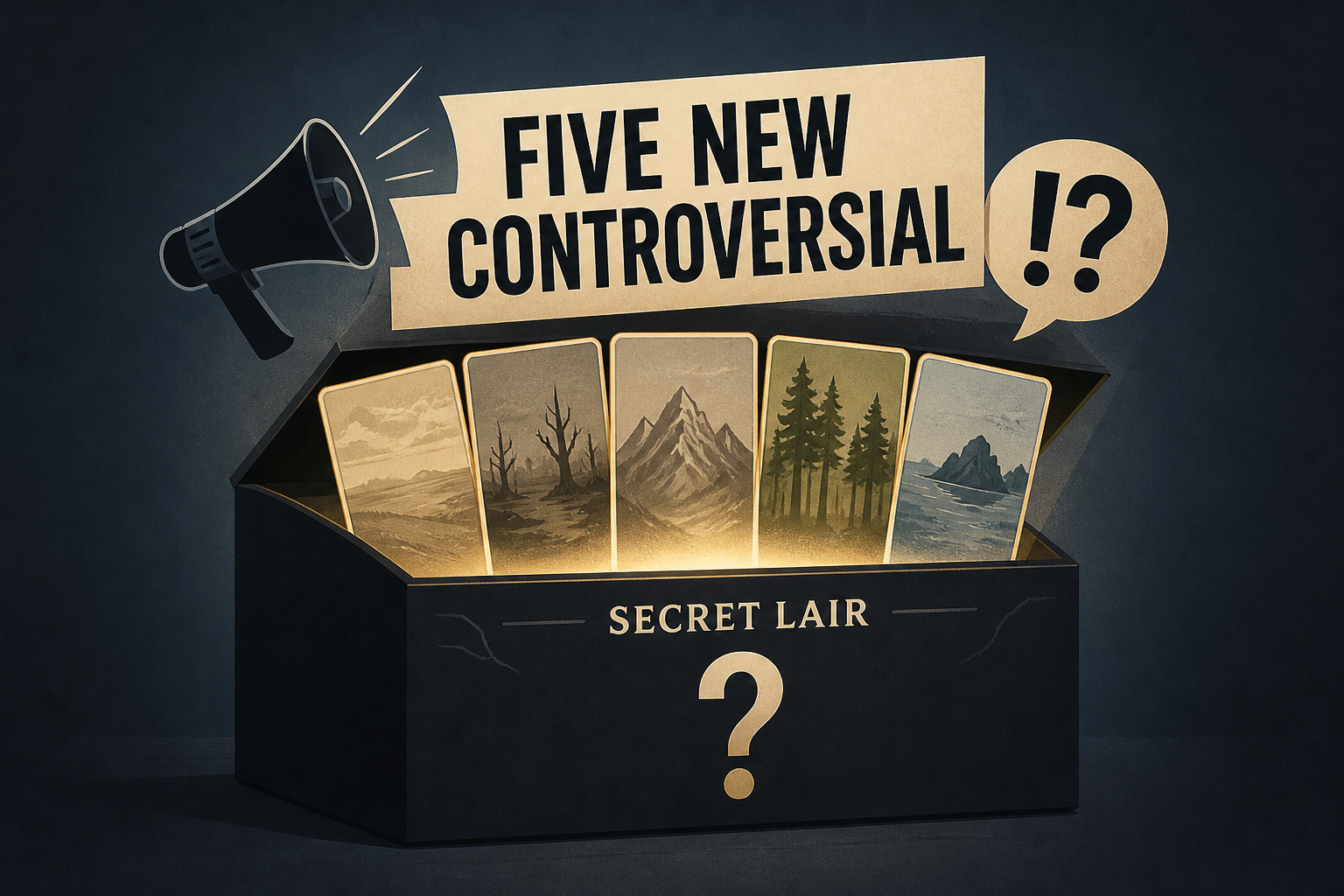 Wizards Announces Five New Controversial Land-Filled Secret Lairs