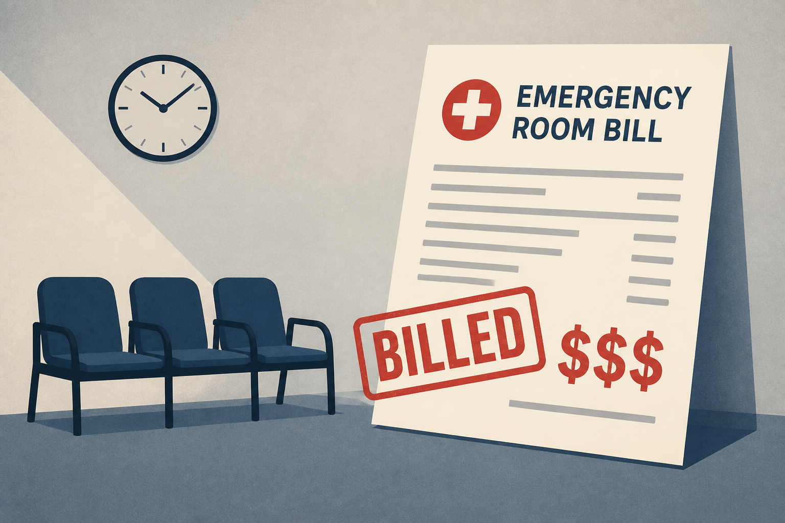 She waited for hours and left untreated. The ER billed her anyway.