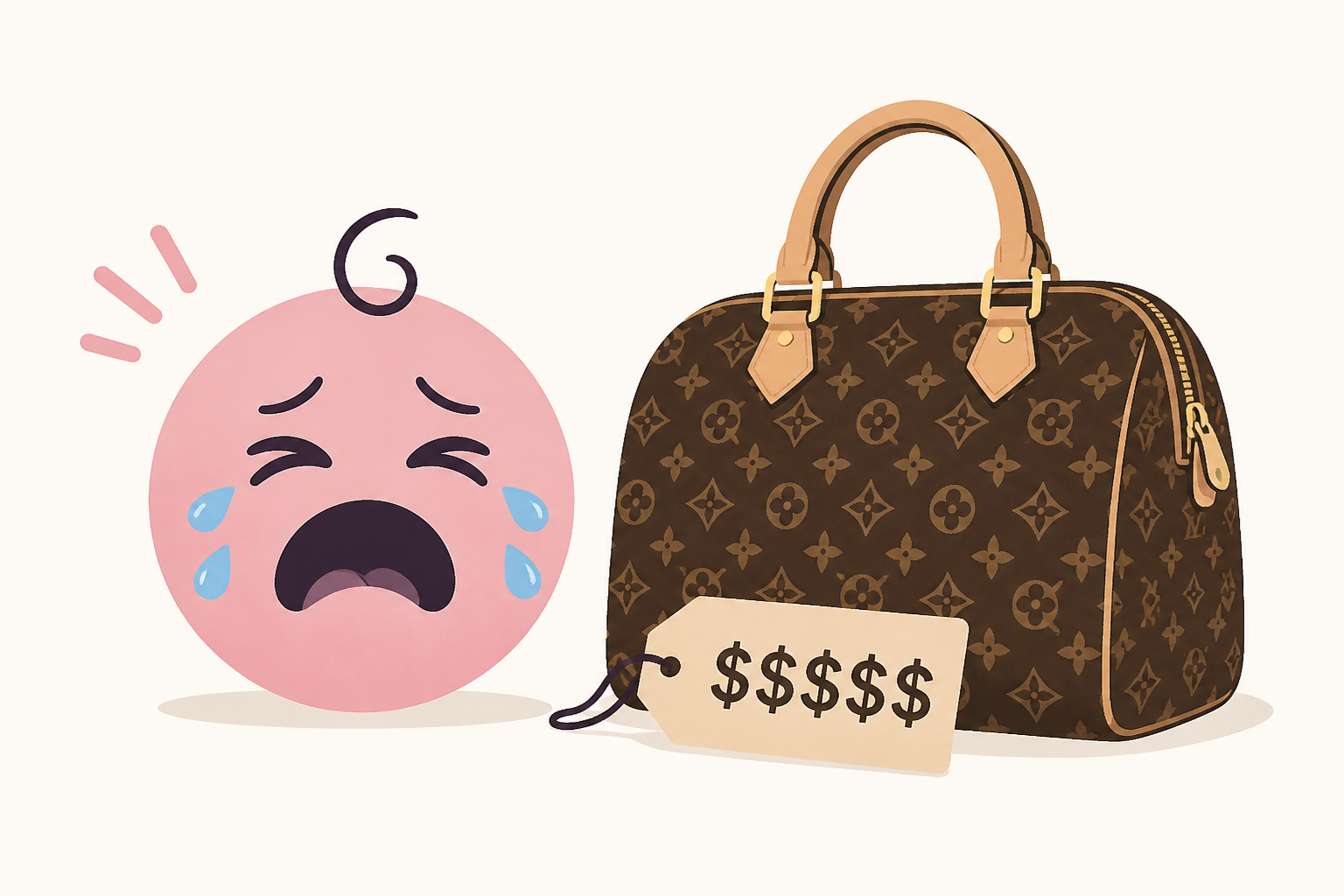 Rihanna's one-year-old daughter cries over five-figure Louis Vuitton bag in must-see video