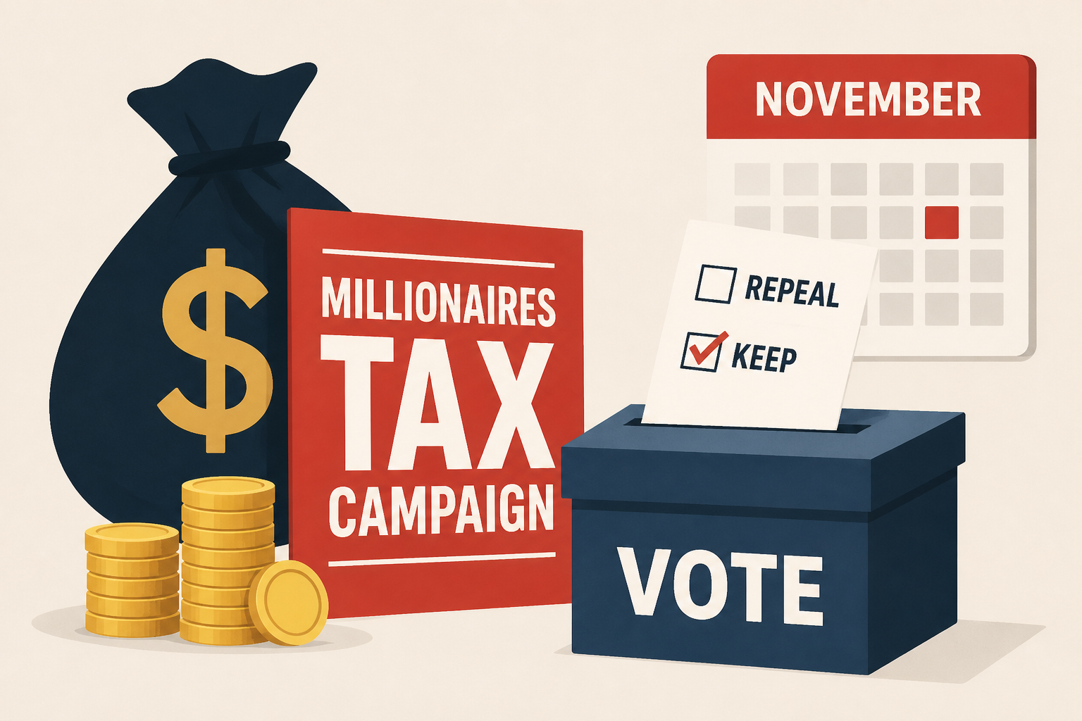 Millionaires tax campaigns ramp up, voters to decide on repeal in November