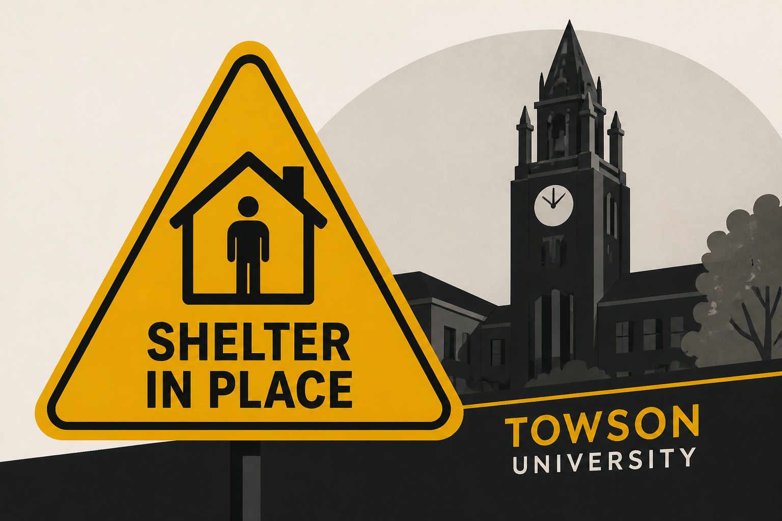 Towson University issues shelter
