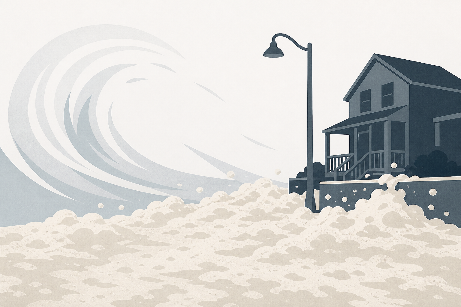 Sea foam covers streets as Mass. coastal communities battered by nor'easter