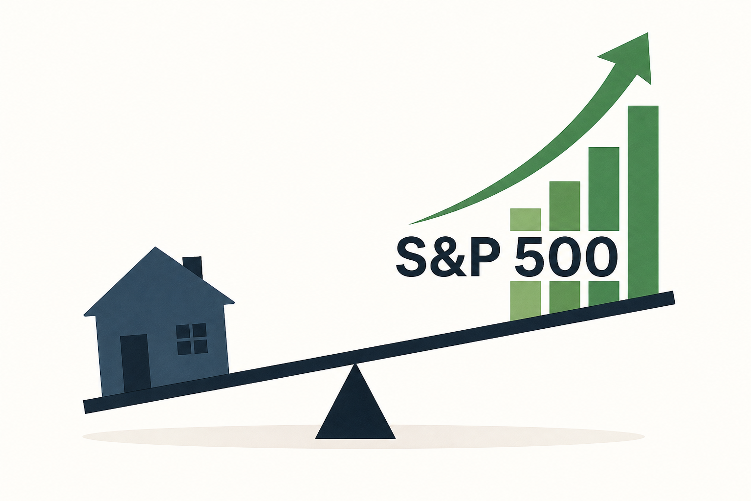 Thinking about buying stocks instead of a home? The S&P 500 has blown away the housing market