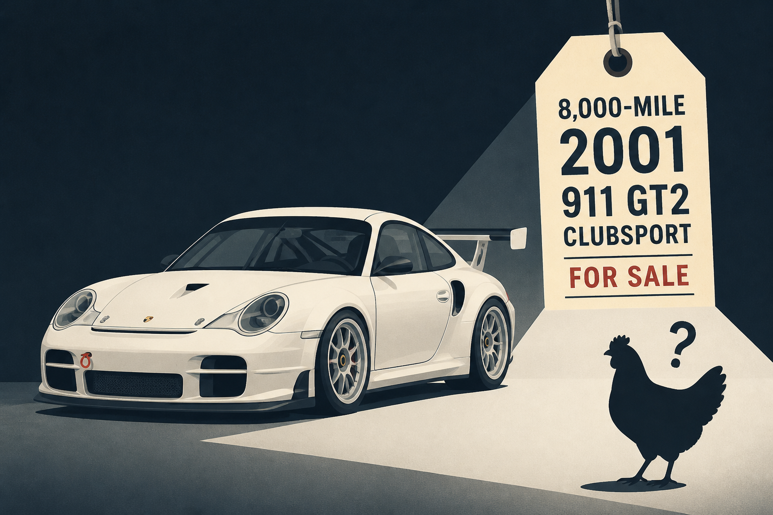 8,000-Mile 2001 Porsche 911 GT2 Clubsport For Sale And You're Too Chicken To Actually Drive It