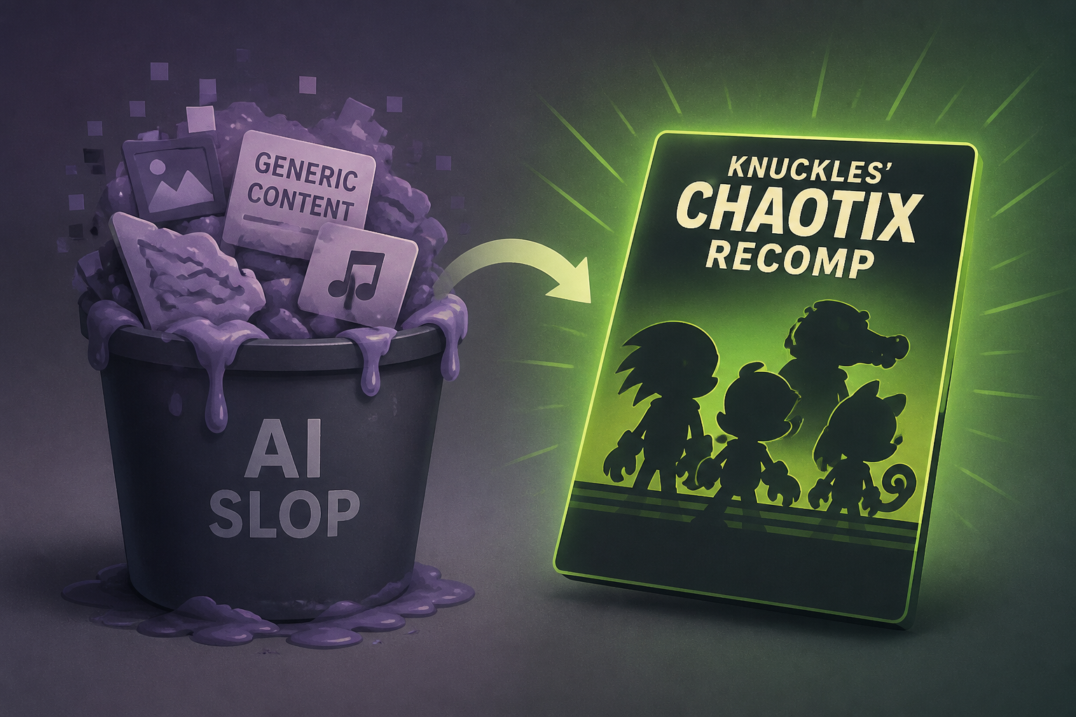"This Is What Happens When You Rely On AI Slop" - Fans Aren't Impressed With Vibe-Coded Knuckles' Chaotix Recomp