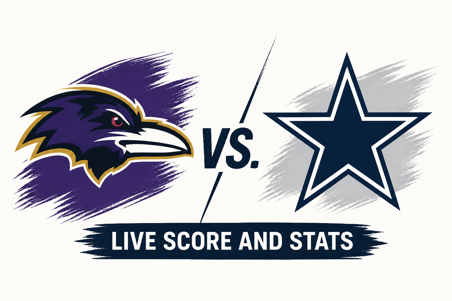 Baltimore Ravens vs. Dallas Cowboys Live Score and Stats