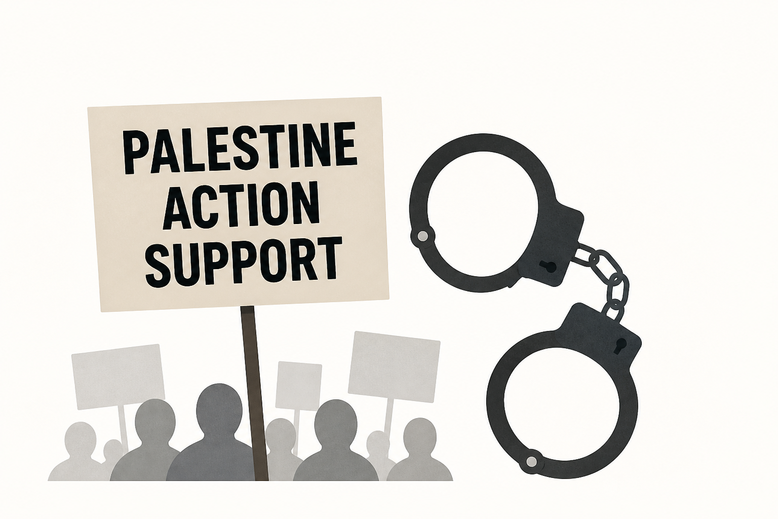 More than 50 Palestine Action support rally protesters arrested
