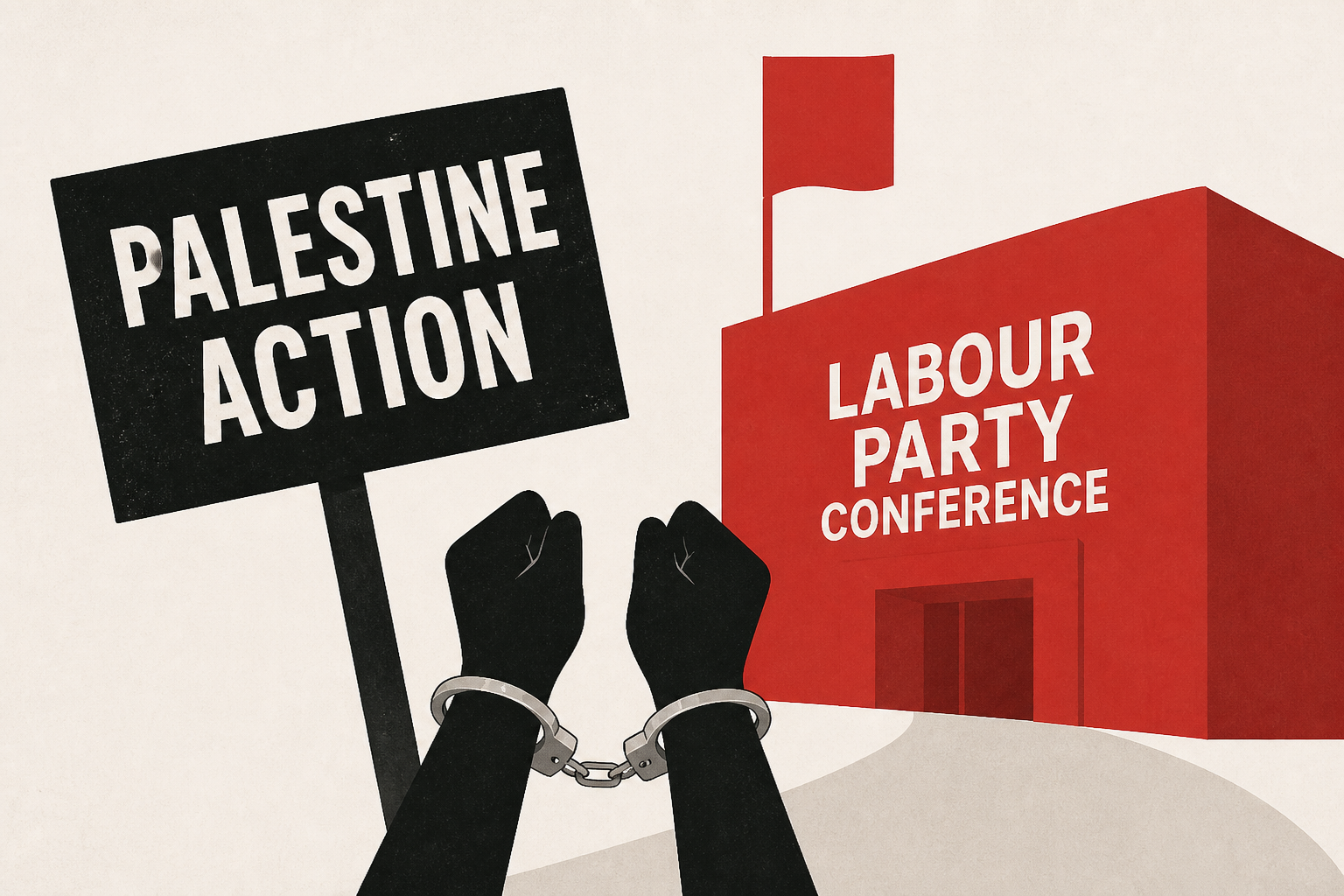 Palestine Action protesters arrested outside UK Labour Party conference