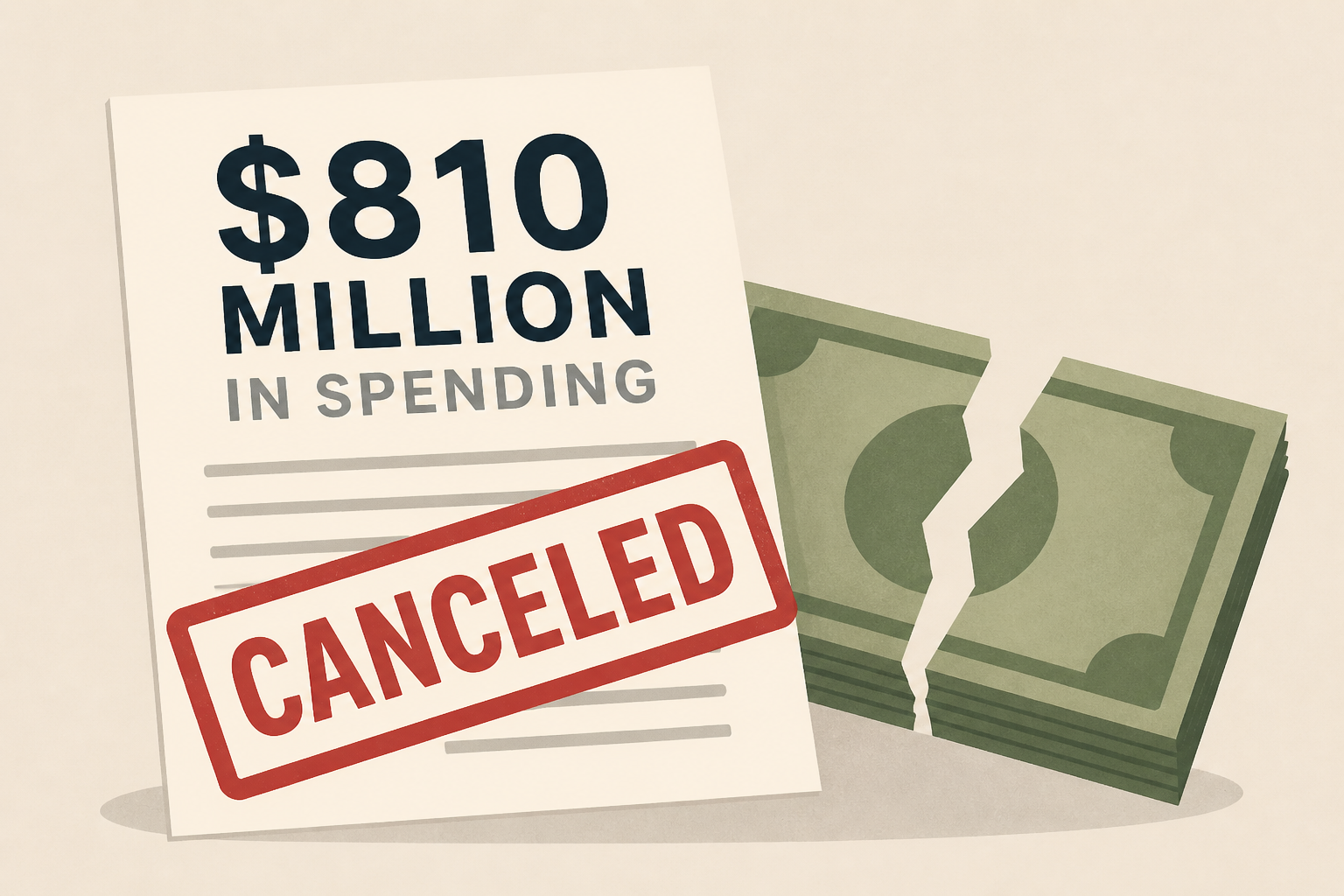 What to know about the $810 million in spending canceled by President Trump