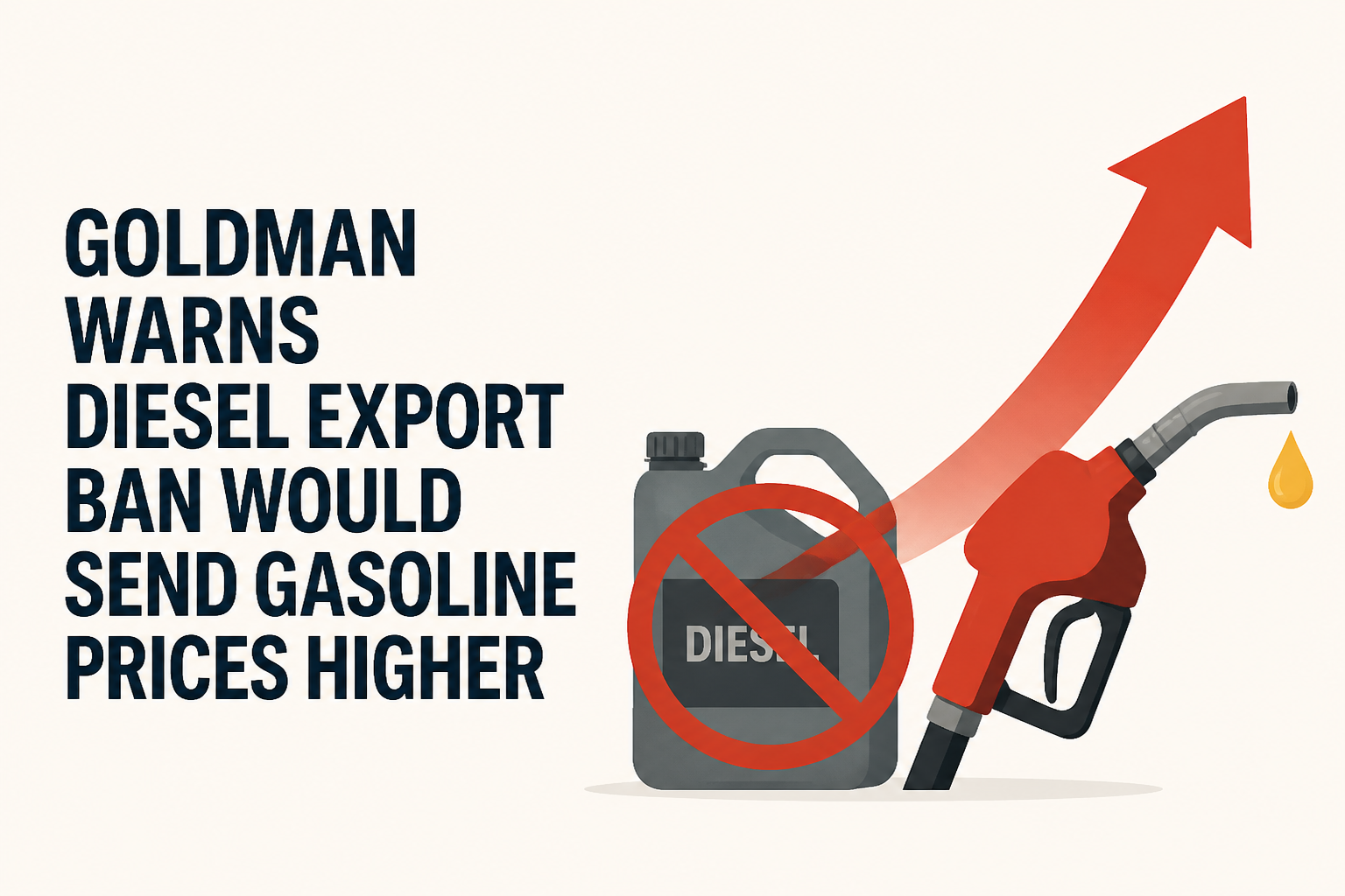 Goldman Warns Diesel Export Ban Would Send Gasoline Prices Higher
