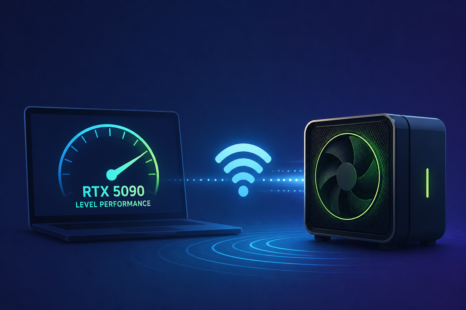This wireless eGPU claims to deliver RTX 5090-like performance over Wi-Fi