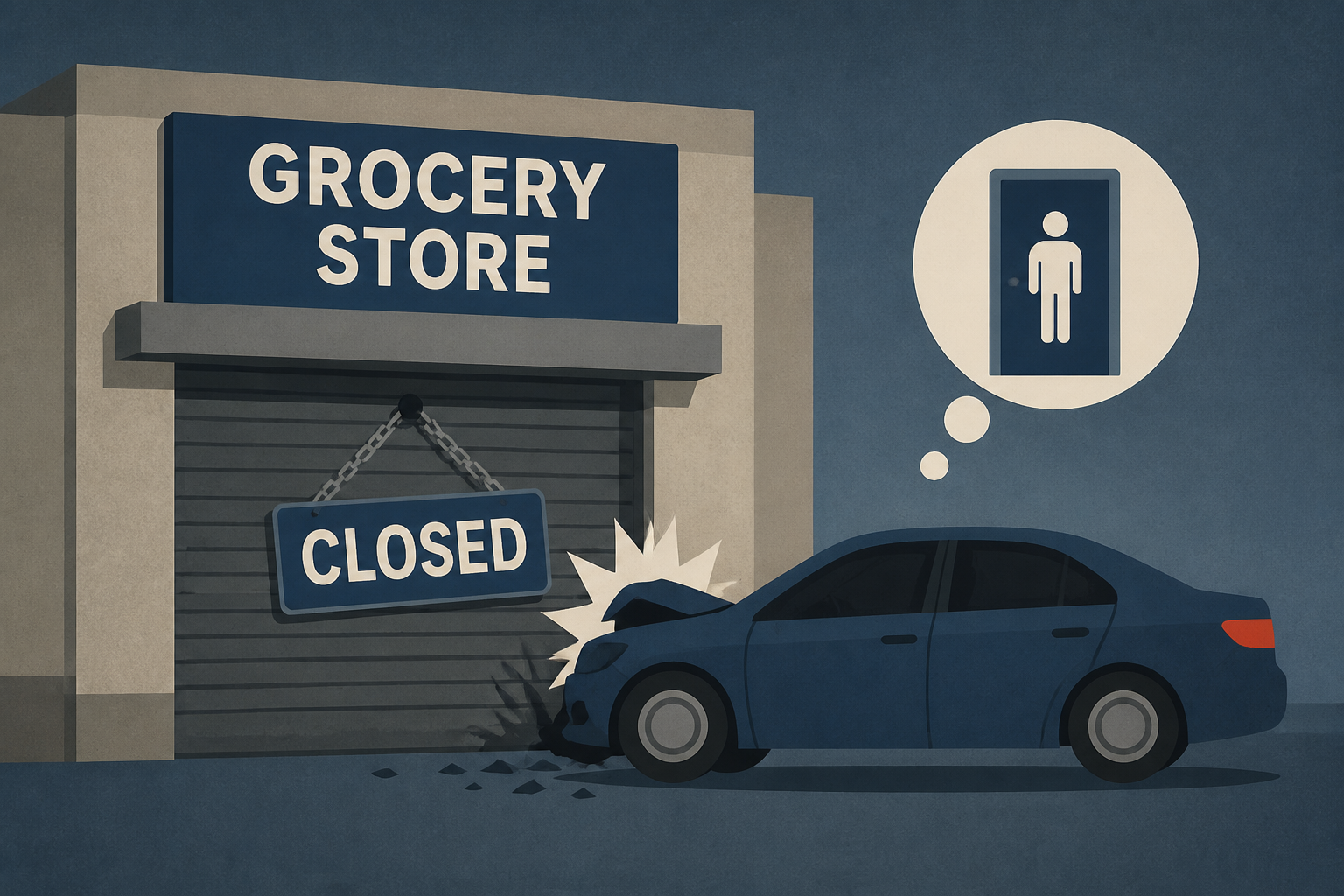 Texas man arrested after 'intentionally' crashing into a closed Kroger to use bathroom: cops