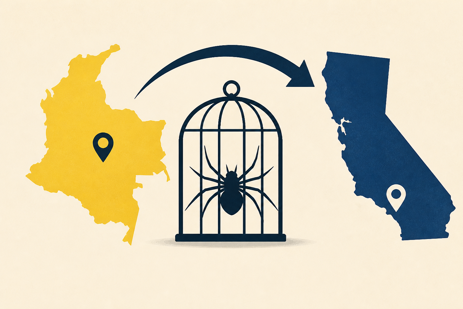Accused drug lord known as "The Spider" extradited to California from Colombia