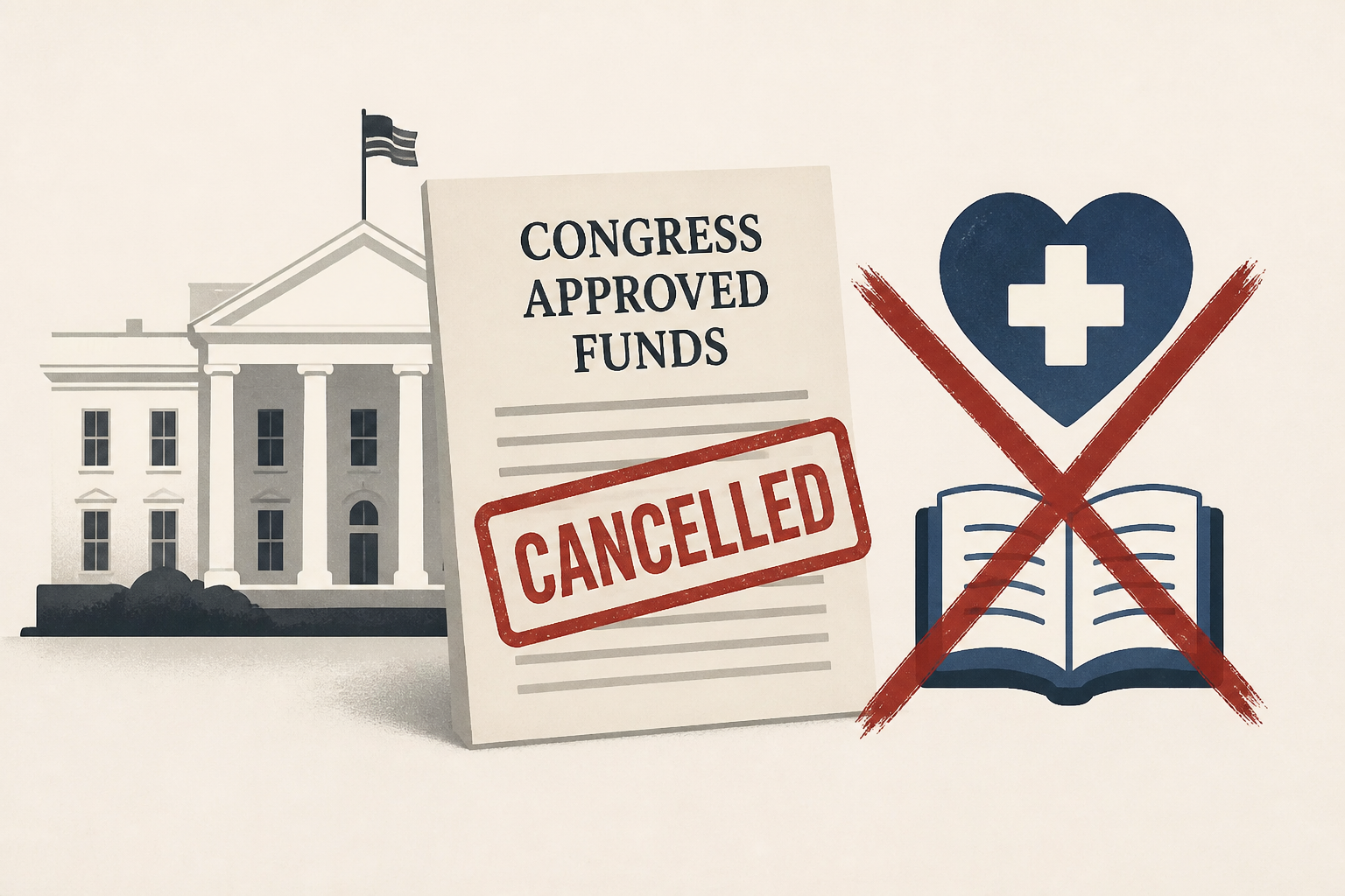 White House cancels health, education funds approved by Congress