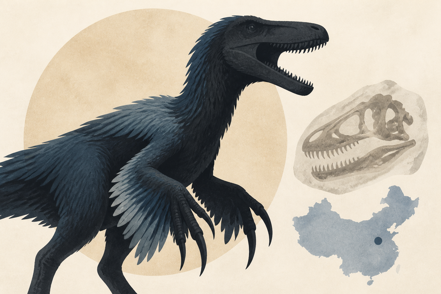Giant, feathered dinosaur with massive claws and tons of teeth found in China