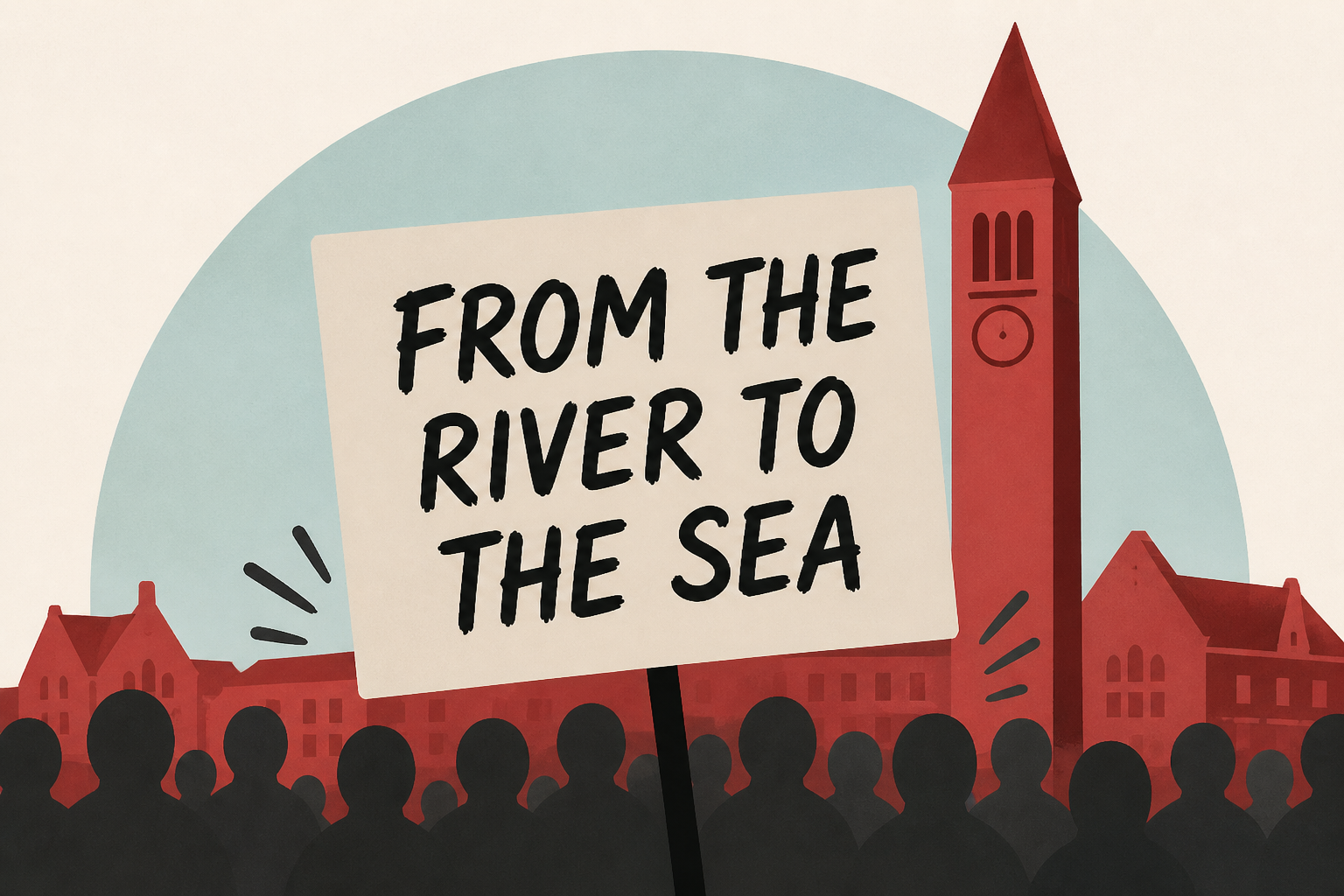 AOC Cornell event opens with crowd chanting 'from the river to the sea'