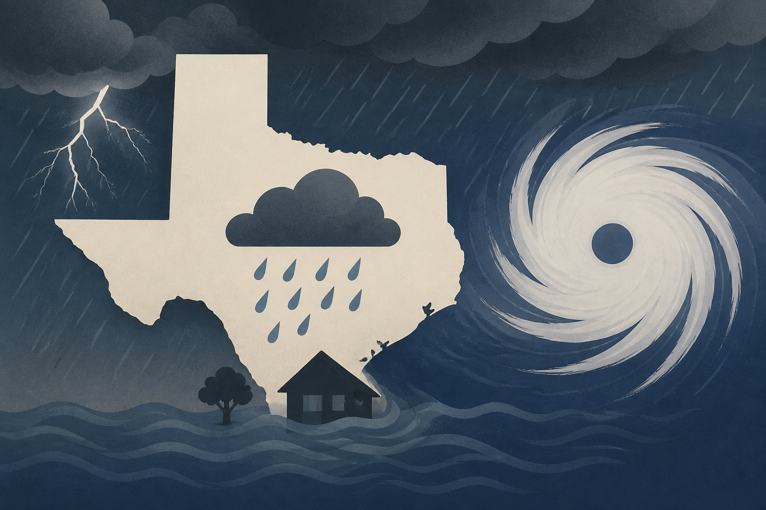 Texas faces thunderstorms, floods from Hurricane Polo