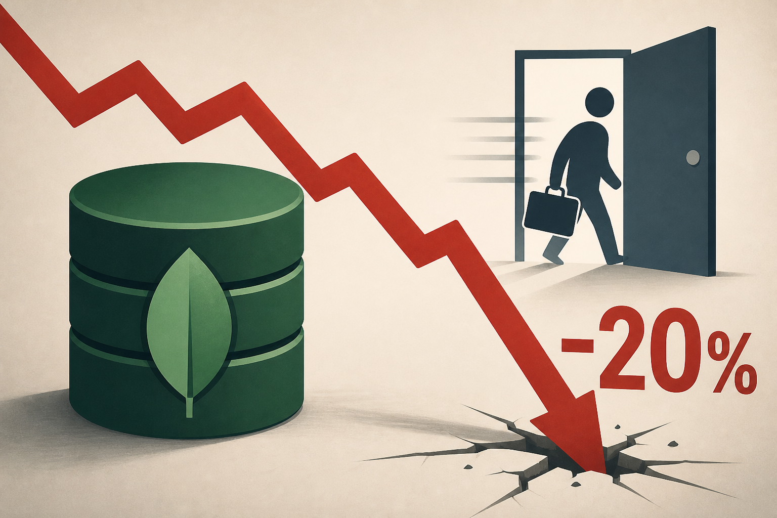 MongoDB Stock Sinks 20% as CEO Departs for Meta. ‘Real Shocker,’ Says Analyst.