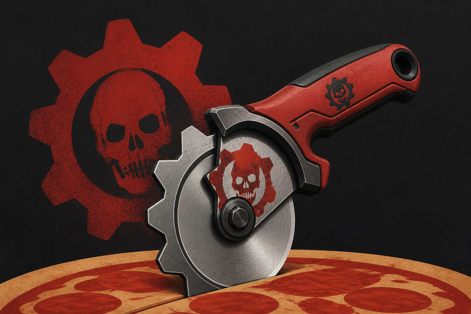 Xbox is releasing a Gears of War pizza cutter.