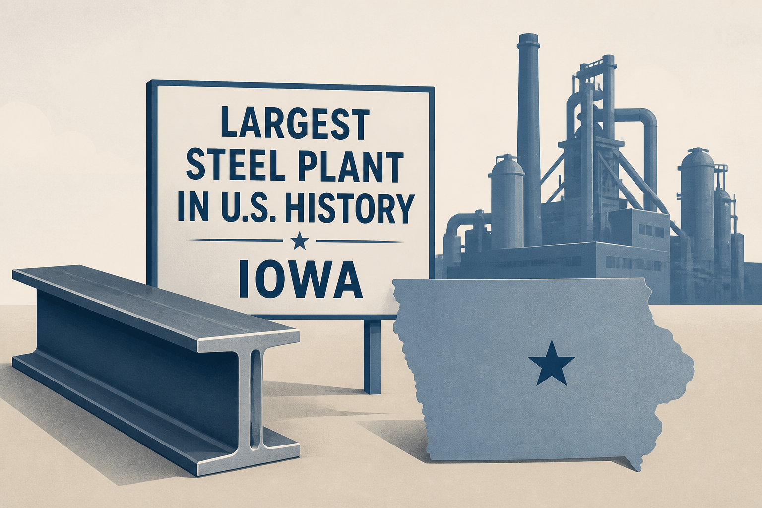 Trump announces plans for largest steel plant in U.S. history to be built in Iowa