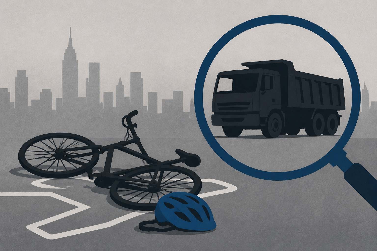 Bicyclist struck, killed in Midtown; police locate dump truck of interest